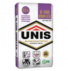 Клей для плитки Юнис (Unis) Унифлекс U-100 25 кг