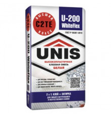 Клей для плитки Юнис (Unis) WhiteFlex U-200 25 кг