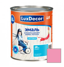 Эмаль акриловая LuxDecor (Люксдекор) для дерева и металла матовая Розовый слон 0,75 л