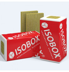 Базальтовая вата Isobox (Изобокс) Экстралайт тепло-звукоизоляционная 1200х600х50 мм, 8 шт (30-38 кг/м3; 0.288 м3; 5.76 м2)