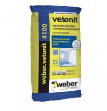 Финишная смесь пол наливной самовыравнивающийся Weber-Vetonit (Ветонит) 4100 25 кг