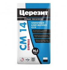 Клей для керамической плитки и керамогранита Ceresit (Церезит) CM 14 Express 25 кг