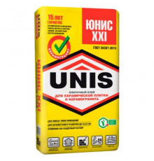 Клей для плитки Юнис (Unis) XXI 25 кг