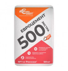 Портландцемент Евроцемент (Eurocement) М-500 Экстра 50 кг