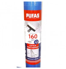 Сетка фасадная Pufapro (Пуфапро) 1х50 м 5х5 мм 160 г/м2 50 м2 синяя 71706000